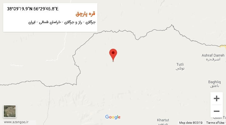 روستای قره پارچق بر روی نقشه
