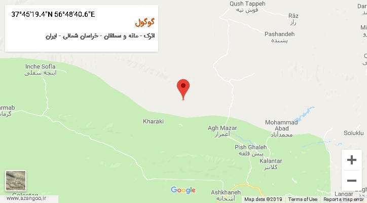 روستای گوگول بر روی نقشه