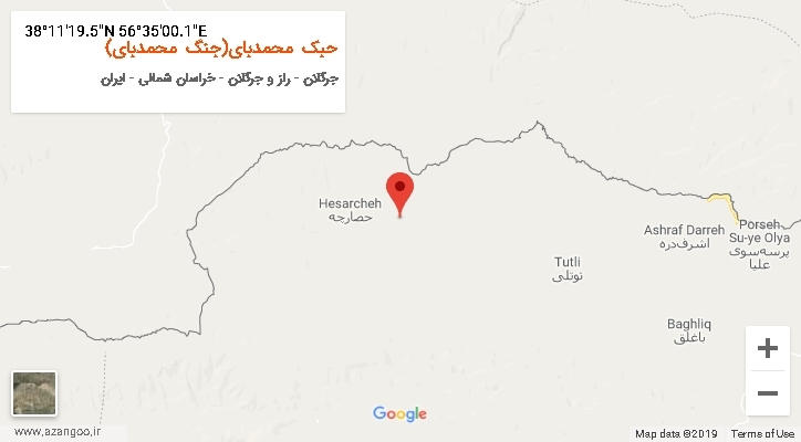 روستای حبک محمدبای(جنگ محمدبای) بر روی نقشه
