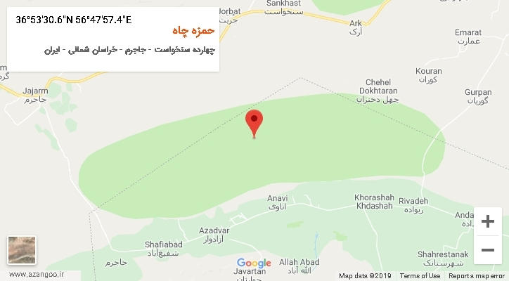 روستای حمزه چاه بر روی نقشه