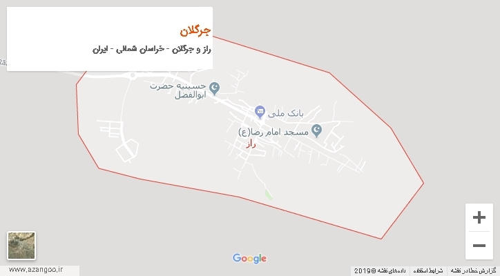 دهستان جرگلان بر روی نقشه