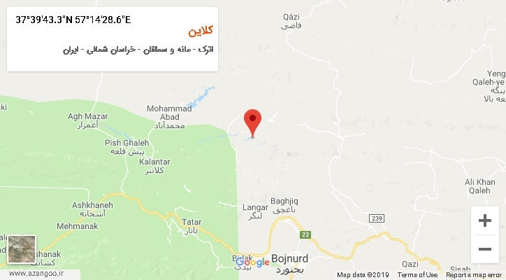 روستای کلاین بر روی نقشه