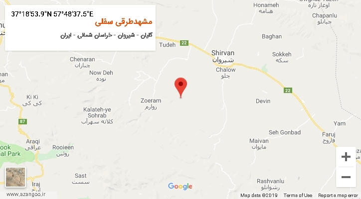 روستای مشهدطرقی سفلی بر روی نقشه