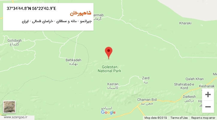 روستای شاهپورخان بر روی نقشه