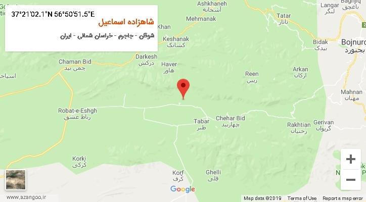 روستای شاهزاده اسماعیل بر روی نقشه