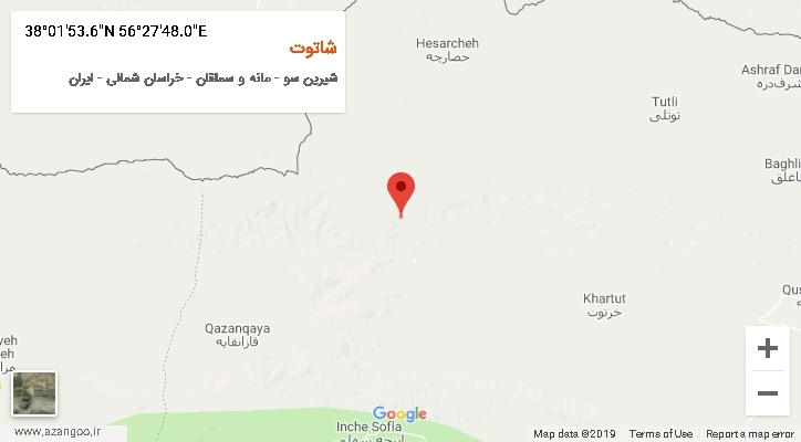 روستای شاتوت بر روی نقشه