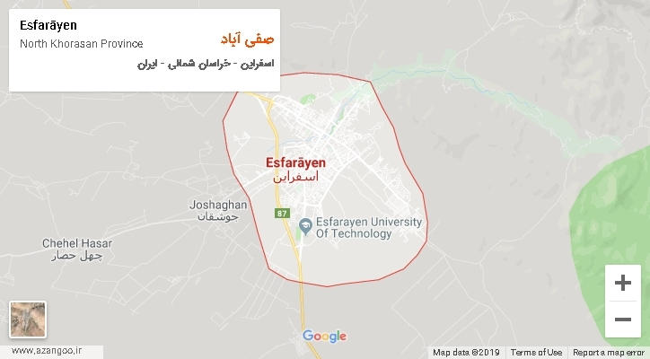 دهستان صفی آباد بر روی نقشه