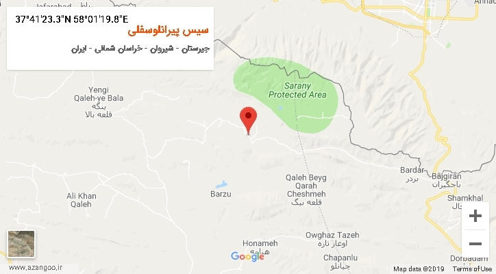 روستای سیس پیرانلوسفلی بر روی نقشه