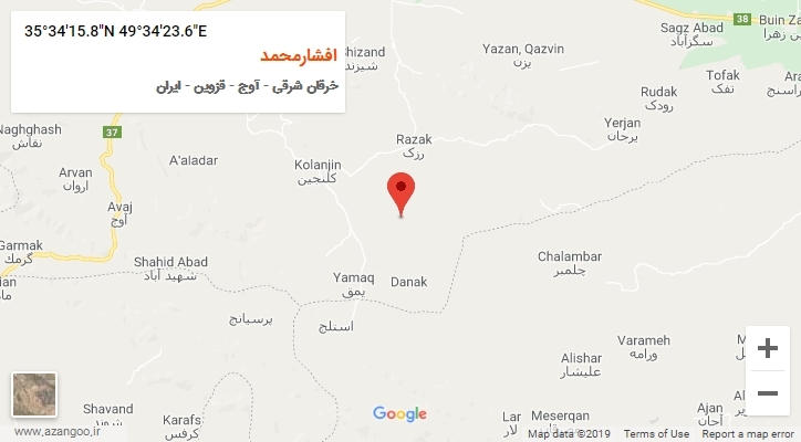 روستای افشارمحمد بر روی نقشه