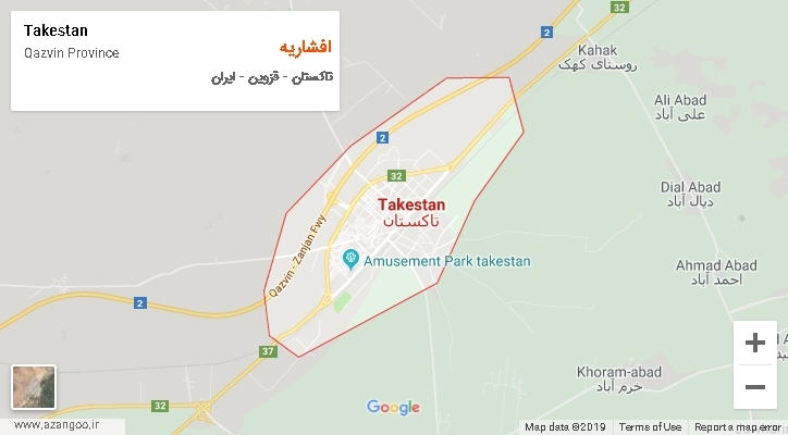 دهستان افشاریه بر روی نقشه