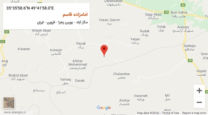 روستای امامزاده قاسم بر روی نقشه
