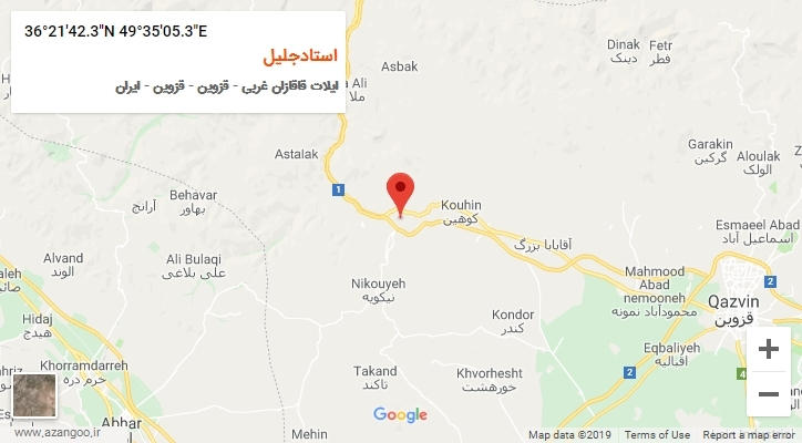 روستای استادجلیل بر روی نقشه