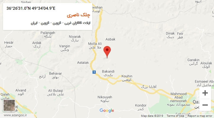 روستای چلک ناصری بر روی نقشه