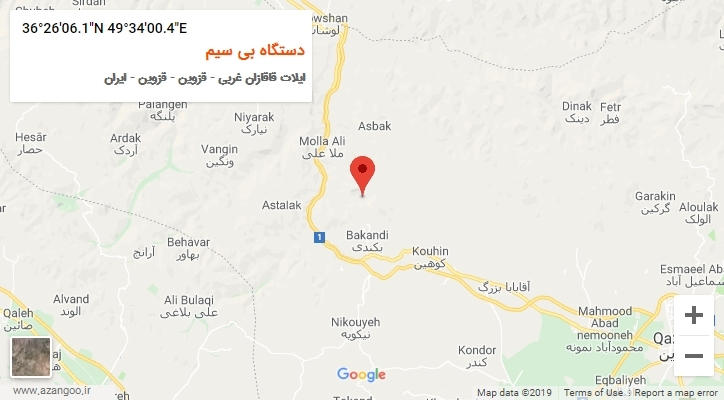 روستای دستگاه بی سیم بر روی نقشه