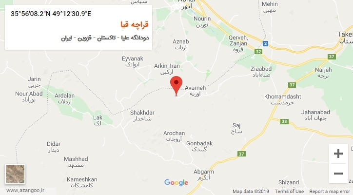 روستای قراچه قیا بر روی نقشه