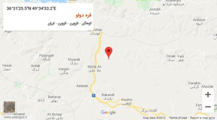 روستای قره دولو بر روی نقشه