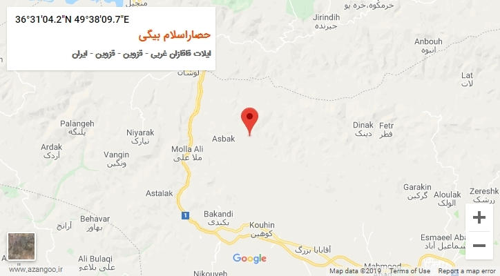 روستای حصاراسلام بیگی بر روی نقشه