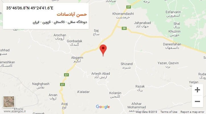 روستای حسن آبادسادات بر روی نقشه