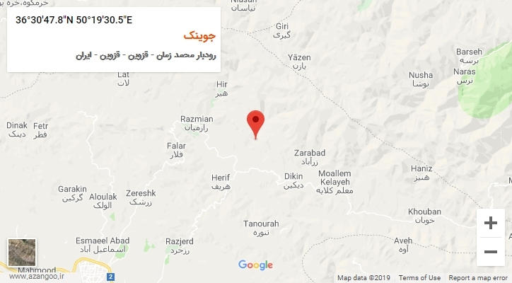 روستای جوینک بر روی نقشه