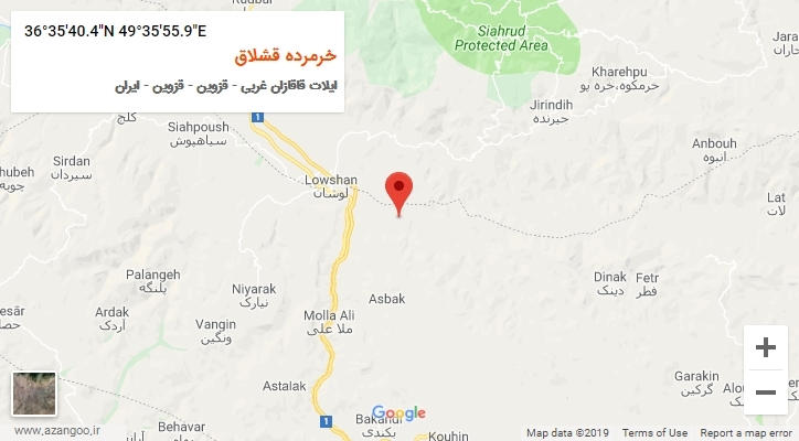 روستای خرمرده قشلاق بر روی نقشه