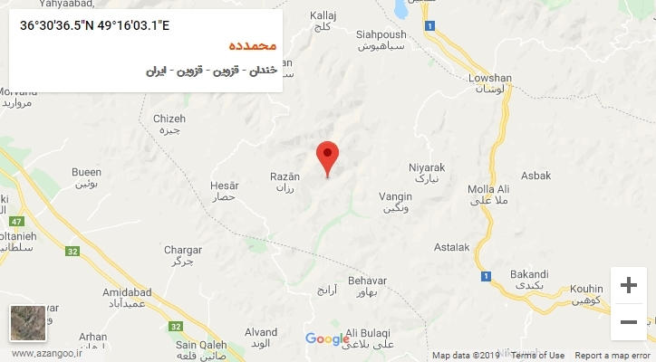 روستای محمدده بر روی نقشه