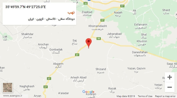 روستای نهب بر روی نقشه