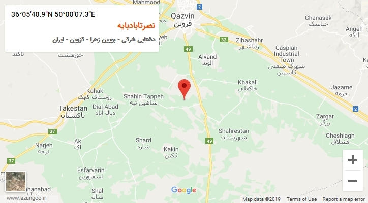 روستای نصرتابادبایه بر روی نقشه
