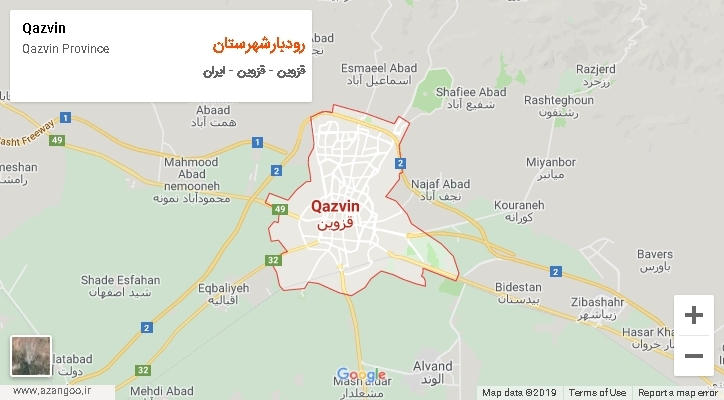 دهستان رودبارشهرستان بر روی نقشه