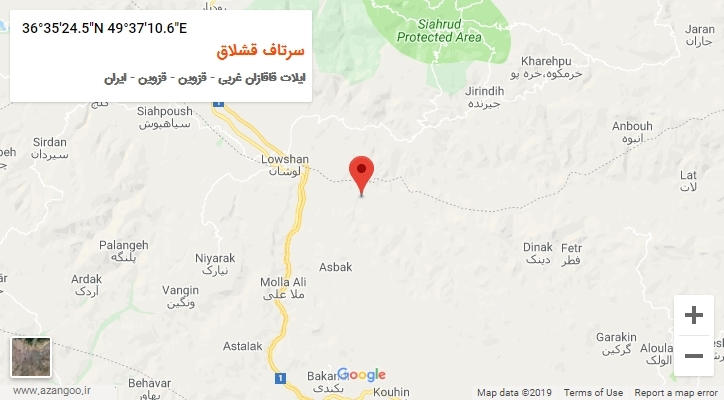 روستای سرتاف قشلاق بر روی نقشه