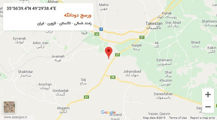 روستای ورسج دودانگه بر روی نقشه