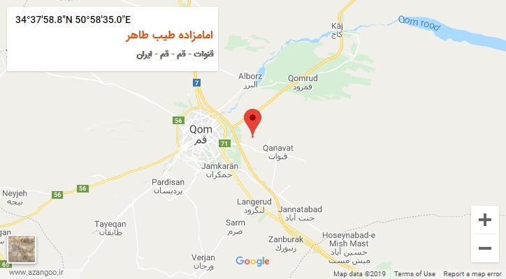 روستای امامزاده طیب طاهر بر روی نقشه