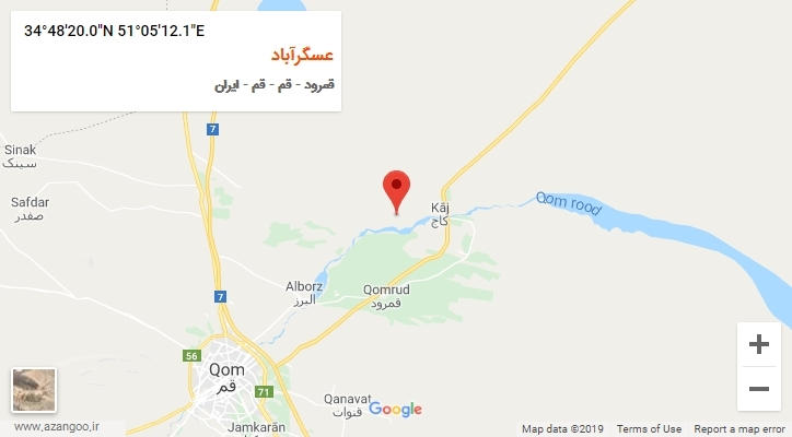 روستای عسگرآباد بر روی نقشه