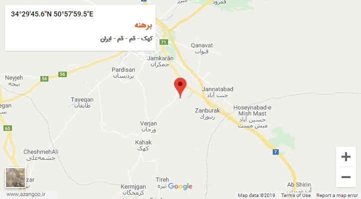 روستای برهنه بر روی نقشه