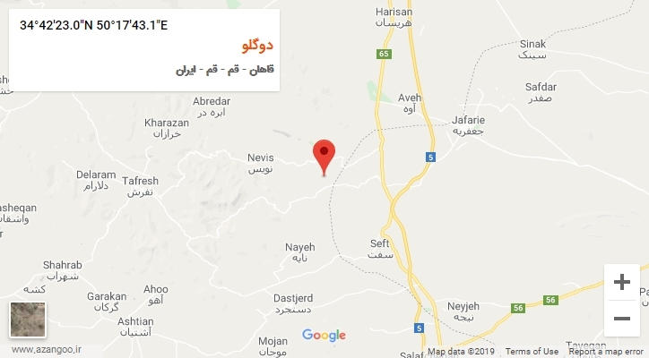 روستای دوگلو بر روی نقشه