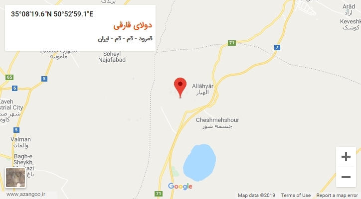 روستای دولای قارقی بر روی نقشه