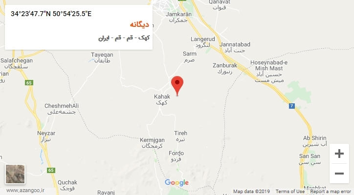 روستای دیگانه بر روی نقشه
