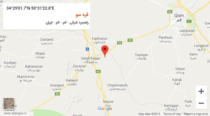 روستای قره سو بر روی نقشه