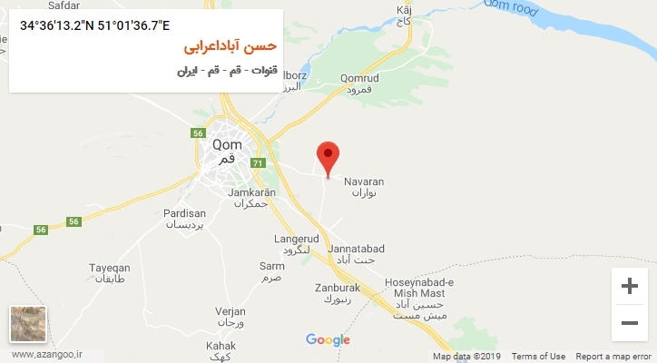 روستای حسن آباداعرابی بر روی نقشه