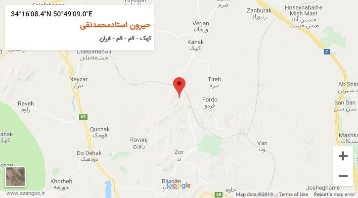 روستای حیرون استادمحمدتقی بر روی نقشه