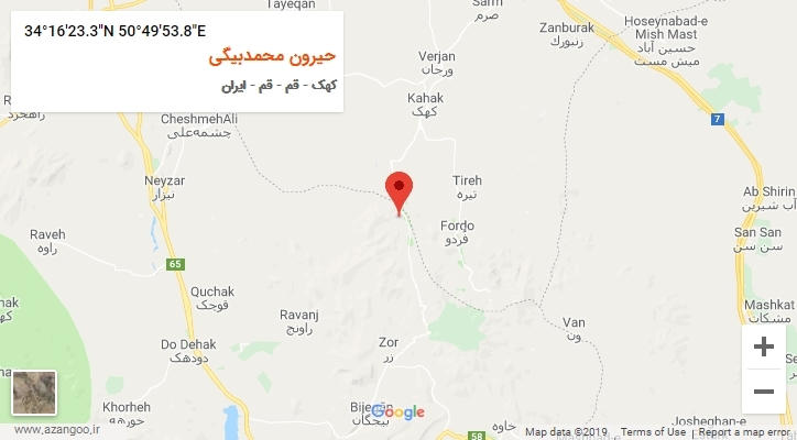 روستای حیرون محمدبیگی بر روی نقشه