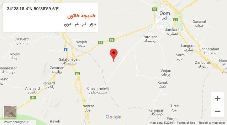 روستای خدیجه خاتون بر روی نقشه