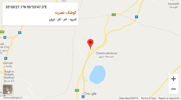 روستای کوشک نصرت بر روی نقشه