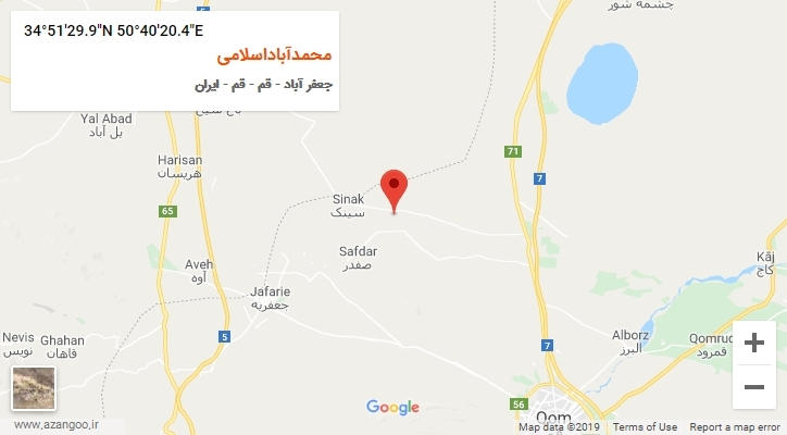روستای محمدآباداسلامی بر روی نقشه