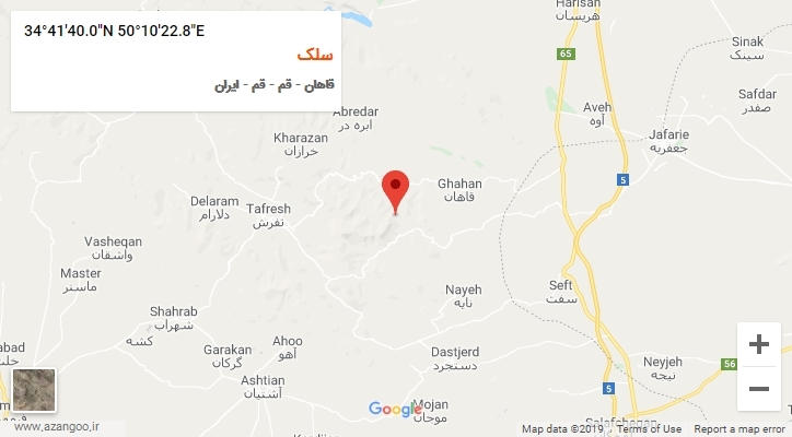 روستای سلک بر روی نقشه