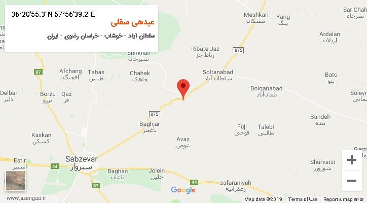 روستای عبدهی سفلی بر روی نقشه