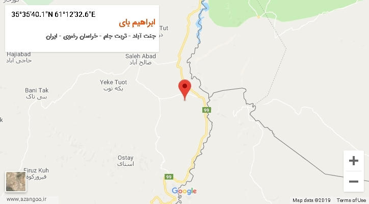 روستای ابراهیم بای بر روی نقشه