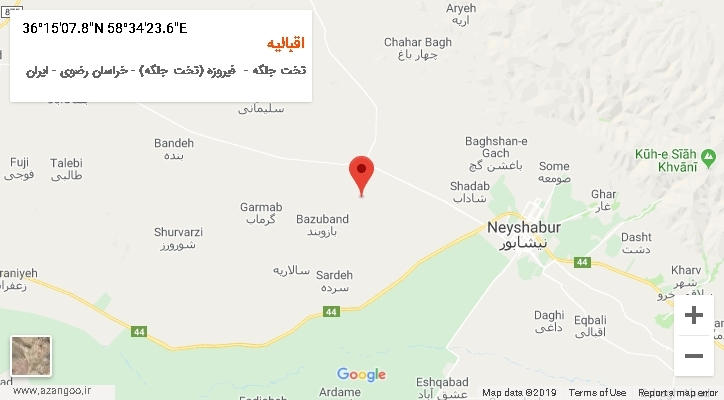 روستای اقبالیه بر روی نقشه