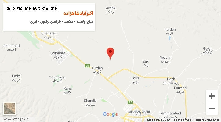 روستای اکبرآبادشاهزاده بر روی نقشه