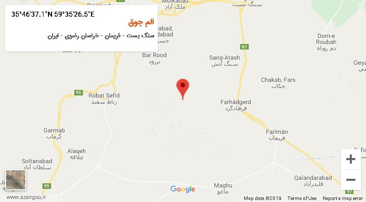 روستای الم جوق بر روی نقشه