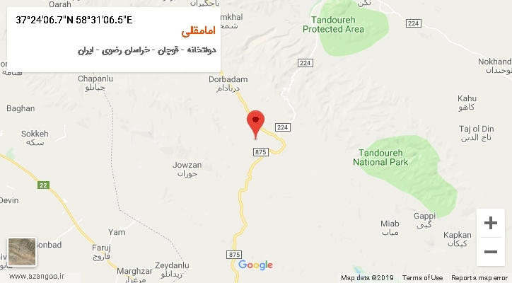 روستای امامقلی بر روی نقشه